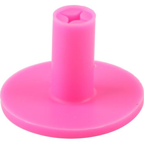 Lot de 2 supports de tee de golf en caoutchouc rose 38mm pour practice et tapis d'entraînement (1/5)