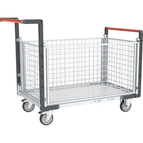 Chariot modulaire grillagé 4 côtés - Plateau 965x555mm - Charge max 250kg - 806724245