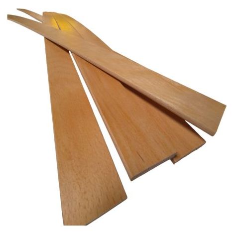 Lot 5 grandes lattes pour lit, bz & convertible  1600x53x9 mm  Bois hêtre durable - 7 plis  Remplacement - Rechange - Renfort pour sommier / bz / clic clac / canapé