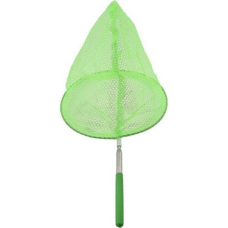 Épuisette télescopique - Acier inoxydable et nylon Légère - Pêche et insectes - Vert 85x20 cm (1/5)