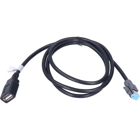 Câble adaptateur USB 4 broches mâle rallonge 102 cm noir ABS remplacement Nissan Teana (1/5)