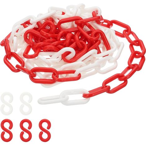 Maillons chaîne plastique Chaînes sécurité 10 pieds pour barrières (1/5)