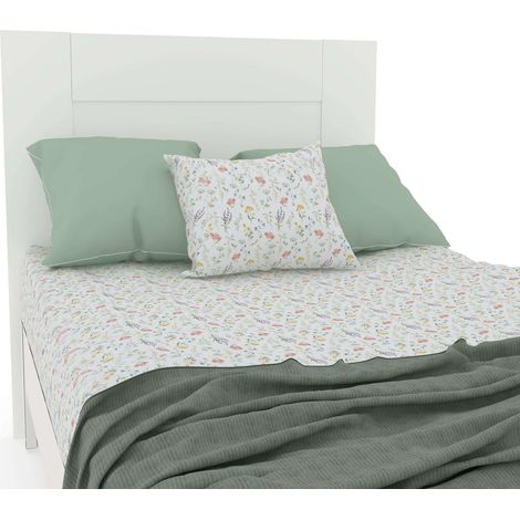 Cabecero de Cama Aroa 100 cm, Cabezal Dormitorio, Melamina Blanco mate