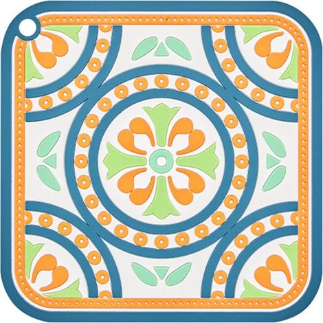 Tapis De Casserole Vintage en PVC, Résistant Aux Brûlures, Antidérapant, Résistant à l'huile, Polyvalent, Dessous De Verre, Fournitures De Cuisine (1/5)