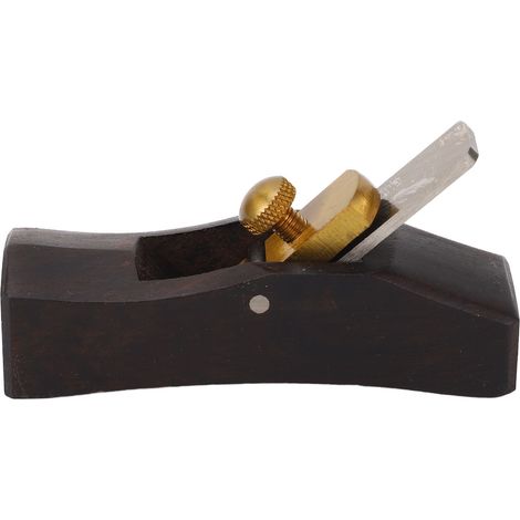 Mini rabot à main pour le travail du bois, outil de finition et de chanfreinage en ébène. (1/5)