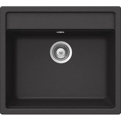 Schock by Glem Gas Nemo N100 51 Lavello Cristalite da incasso Sopratop ProHygienic 21 1 Vasca Antracite 57x51cm NEMN100051 (1/2)