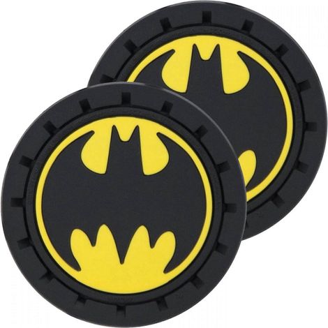 Set mit 2 Batman-Logo-Autobecherhalter-Untersetzern
