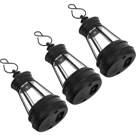 BESPORTBLE Linterna solar de jardín con forma de perro, 3 unidades, sensor automático, luz LED suave, plástico negro para decoración DIY, habitación de niños y niñas (1/5)