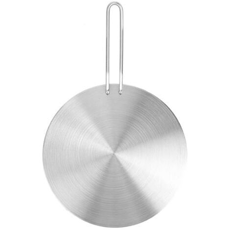 QORVA- Diffuseur de chaleur en acier inoxydable, adaptateur de plaque à Induction, convertisseur de plaque de cuisinière électrique à gaz 24cm