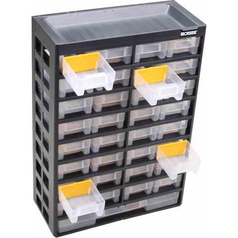 Klarsicht-Magazin 33 Läden 300x135x435mm Schraubenmagazin Regal Lagerung TOP NEU (1/3)