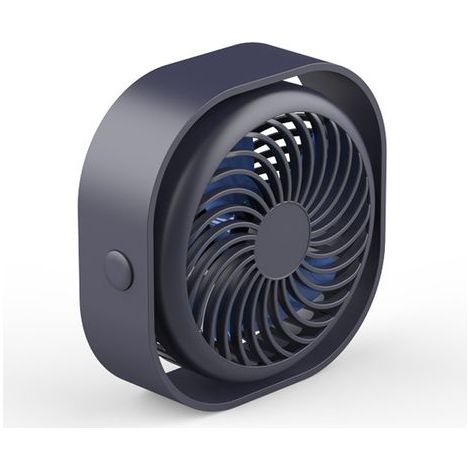 Mini-Tischventilator, tragbar, per USB aufladbar, kleiner Sommerventilator für Büro oder Zuhause, drei einstellbare Geschwindigkeiten. (1/5)