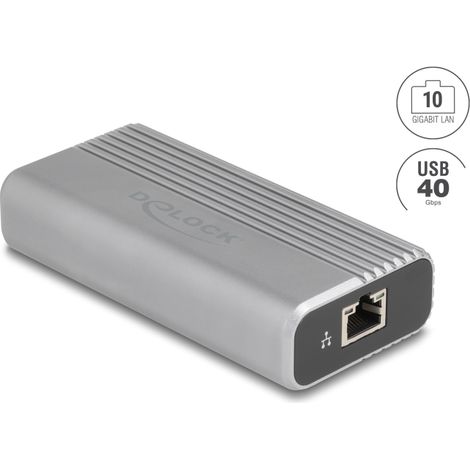 Delock Adaptador de red USB Type-Câ¢ 40 Gbps 10 Gigabit LAN 1 x RJ45