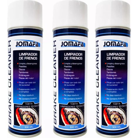 SPRAY LIMPIADOR DE FRENOS "LIMPIAFRENOS", 500ML, 3 BOTES