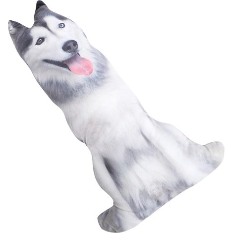 Coussin Peluche Forme De Chien Oreiller pour Et Décoration De Fille Husky (1/5)