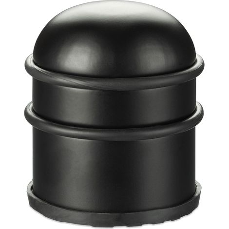 Fermaporta in acciaio inossidabile tondo antiscivolo protezione pareti 8,5 x 7 cm in acciaio inossidabile grigio 130009148