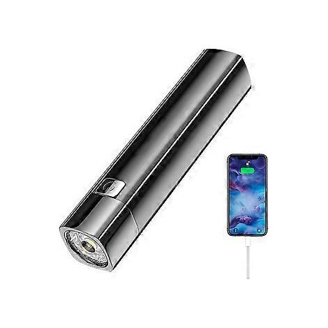 Ultrahelle LED-Taschenlampe, wiederaufladbare Taschenlampe mit Powerbank-Funktion, wasserdicht und robust, Akku mit hoher Kapazität, perfekt für