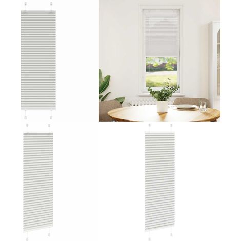 vidaXL Store plissé gris clair 45x150 cm largeur du tissu 44,4 cm (1/5)