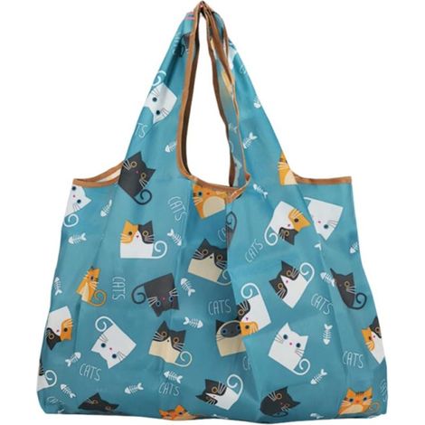 Sac Pliable Grande Taille Léger et Séchage Rapide en Tissu Ecologique Courses Poche à Provisions Cabas Réutilisable Totebag Shopping (1/4)