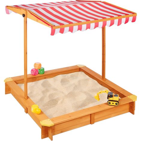 Sandkasten mit dach