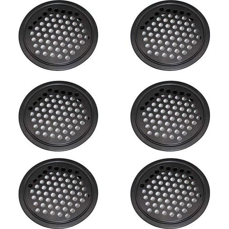 6 Pièces Grille de Ventilation en Acier Inoxydable Grille de Ventilation pour Garde-Robe - Grille de Ventilation de 60mm Grille de Ventilation Ronde pour Cuisine-Fei Yu (1/5)