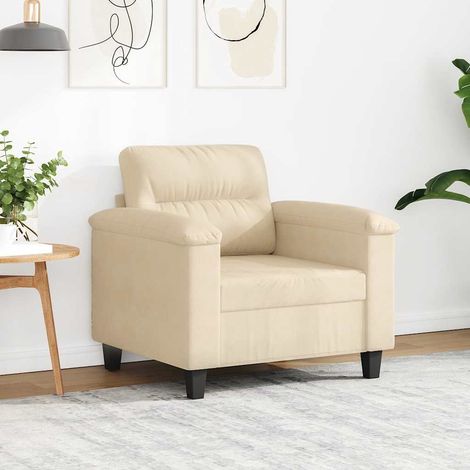 Sessel Creme 60 cm Mikrofasergewebe