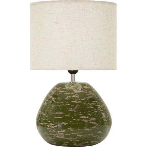 Lampada da tavolo in ceramica verde, 30x49 cm – stile Contemporaneo (1/5)