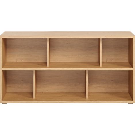 Libreria bassa finitura legno chiaro rovere L140 cm EPURE