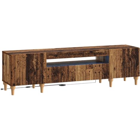 LED-TV-Schrank Altholz Holzwerkstoff vidaXL (1/5)