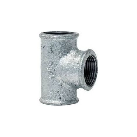 TEE RIDOTTA ZINCATA 1"1/2 x 1"