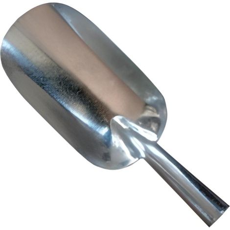 Pelle à cendre, Ramasse poussière en Zinc coloris Gris - 19 x 10,5 cm