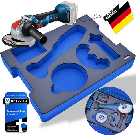 SCHWÄBLE® Schaumeinlage Schaumstoffeinlage Bosch Akku-Winkelschleifer GWX18V-10 (1/5)