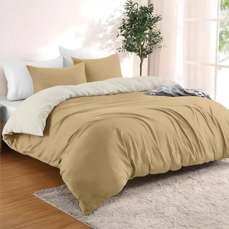 Housse de Couette 200x200 avec 2 Taies Oreiller 65x65 cm (1/5)