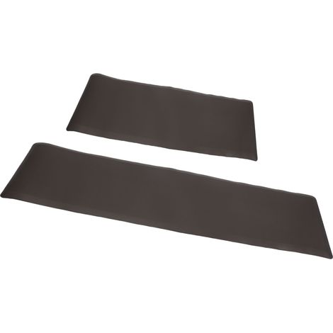 Tapis Cuisine Anti Fatigue PVC Imperméable Antidérapant – Bureau Debout Maison Évier Bureau Buanderie, Marron 44x70x1.2cm et 44x150x1.2cm (1/5)