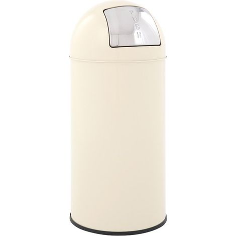 EKO, Poubelle à poussoir, acier, capacité 40 l, h x Ø 740 x
