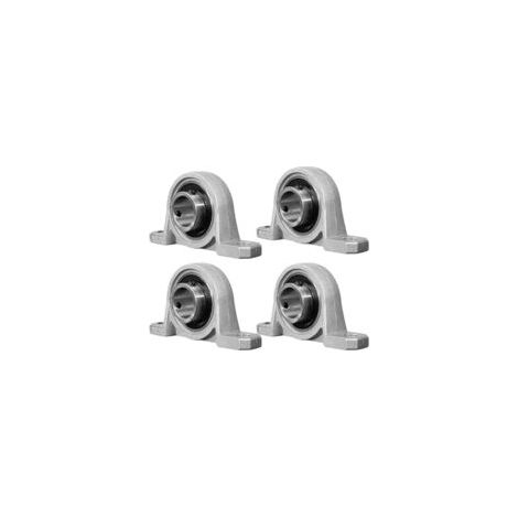 4 cuscinetti di supporto da 20 mm, cuscinetti in lega di zinco, flangia di alesatura automatica, cuscinetti in lega di zinco, accessori per stampanti 3D - Crezuo