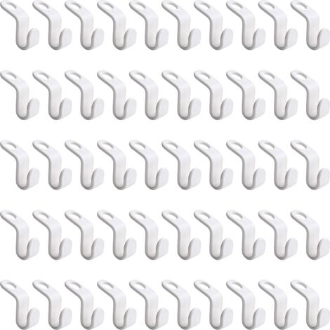 50 crochets de connexion pour cintres, crochets de cintre en cascade, clips d'extension, crochets de connexion (1/5)