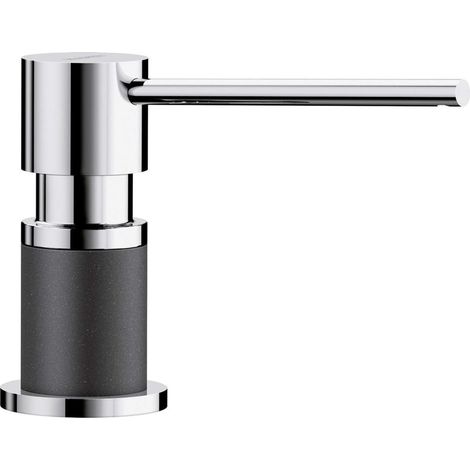 Blanco Accessoires - Spülmittelspender Lato, Anthrazit/Chrom 525810