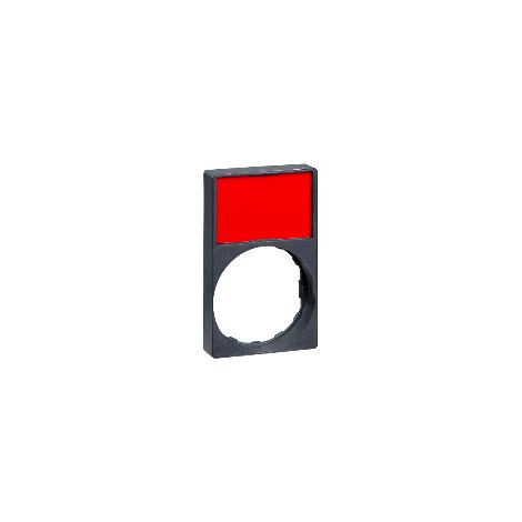 Harmony porte étiquette 30 x 50 mm affleurant - Ø22 - avec étiquette vierge - ZBY6H101