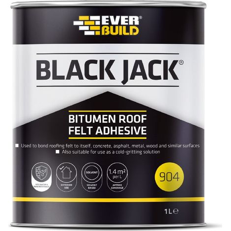 Everbuild Sika Black Jack® 904 Bitumen Roof Felt Adhesive 1 litre