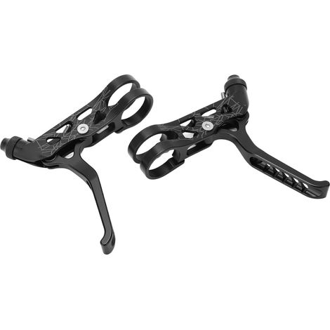 MEIJUN 1 Paar Fahrradbremshebel, Bremsgriffe aus Aluminiumlegierung für Brompton 3sixty Mountainbikes, schwarz (1/5)