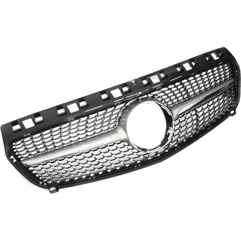 Grille calandre Mercedes Classe A W176 de 2012 a 2015 Chrome Silver-42723841 (1/4)