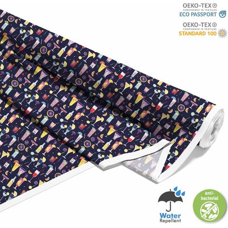 TISSUS DÉCORATIFS D'EXTÉRIEUR OXFORD - Motif Cocktail DX8401 (1/5)