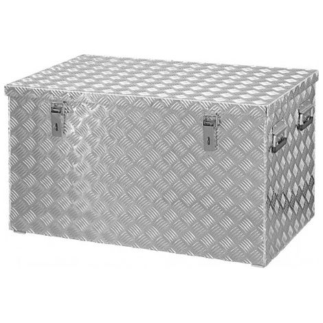 Caisse de transport aluminium 878x475x480mm tôle striée 200 litres (1/2)