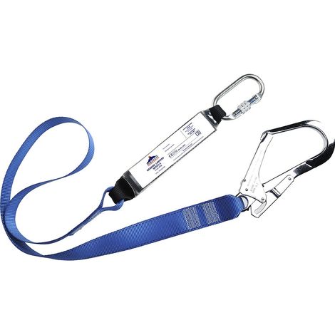 Cordino Singolo Con Assorbitore E Gancio Blu