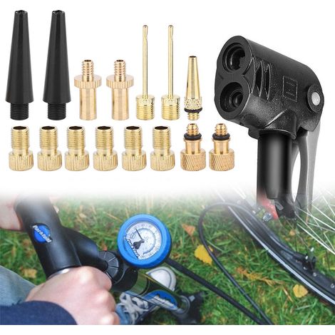 15-teiliges Fahrradpumpen-Luftventil-Konverter-Set aus Kupfer, DV-, SV- und AV-Ventilen (1/5)
