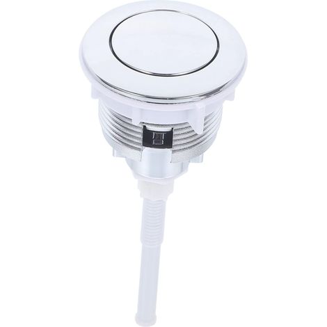 Bouton Poussoir Wc Blanc en Abs pour Réservoir D'eau de Toilette (1/5)