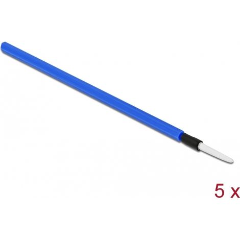 Delock Varilla de limpieza de fibra Ã³ptica para conectores con casquillo de 1,25 mm 5 piezas
