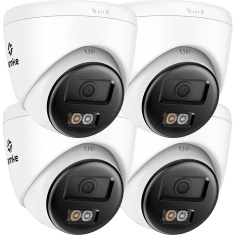 Caméra de sécurité, résolution 3K, audio bidirectionnel, 4Pcs Caméra-a (1/2)