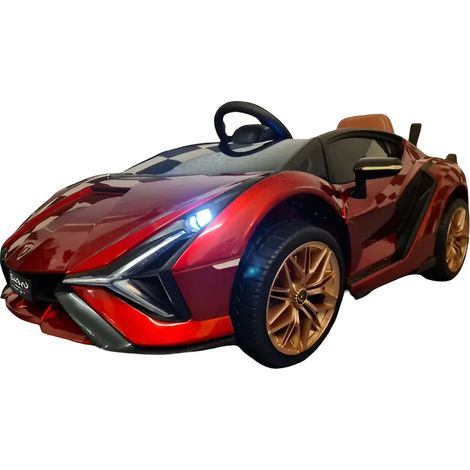 Macchina Elettrica per Bambini a Batteria Lamborghini Sian Rossa Auto Macchinina (1/4)