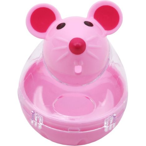 Dispositif anti-déversement Souris Tumbler Jouet interactif intéressant pour chat Jouet anti-déversement pour animal de compagnie Chat Chien Dispositif anti-déversement automatique Balle anti-déversem